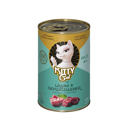 Kitty Cat Lamb & Poultry Liver Pâté - grain-free wet food, pâté for cats, with lamb and poultry liver