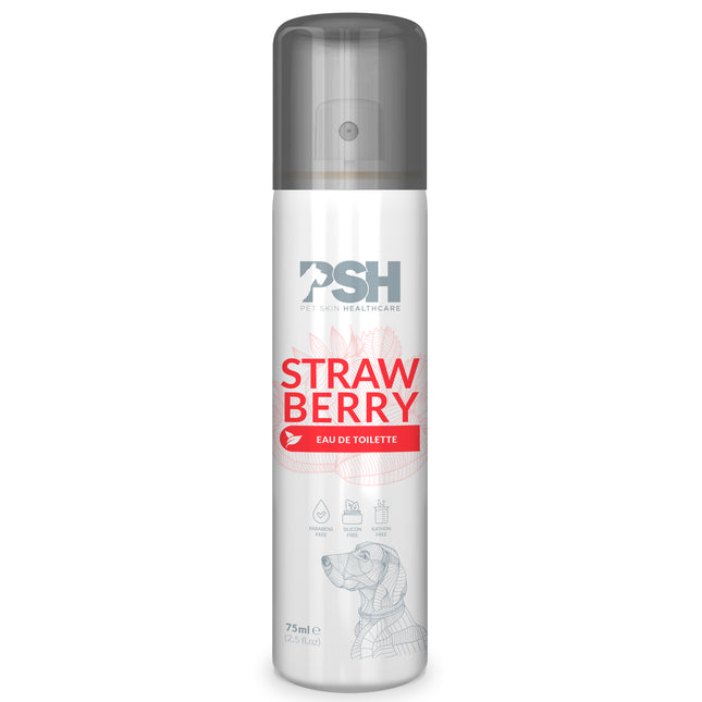 PSH Daily Beauty Strawberry Eau de Toilette - fragrance water for dogs, juicy strawberry