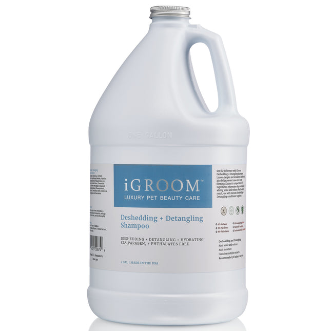 IGroom Deshedding & Detangling Shampoo - shampoo for dogs and cats that facilitates combing and removes undercoat, concentrate 1:16