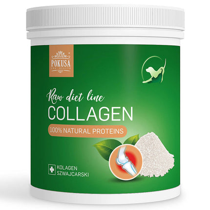 Pokusa RawDietLine Collagen - collagen for dogs and cats, made from ocean fish, supports muscles, joints, skin, and nails.