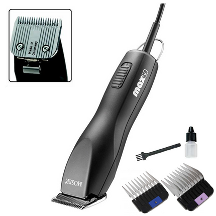 Moser MAX 50 - quiet, professional clipper with blade and attachments