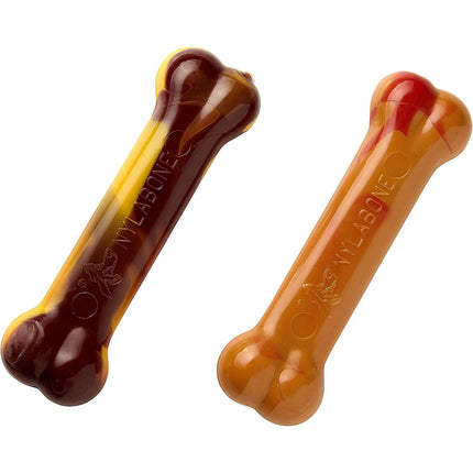 Nylabone Extreme Twin Pack - dog chew toys, flavored with beef, cheese, and apple