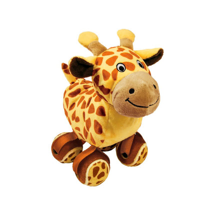 KONG TenniShoes Giraffe - plush toy for dogs with balls, giraffe with squeakers