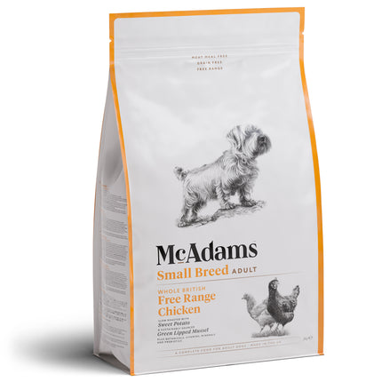 McAdams Small Breed Free Range Chicken - baked food for small dogs, free-range chicken