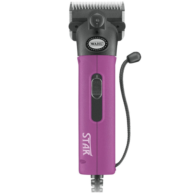 Wahl Star Horse Pink Clipper 45W - high-quality, corded clipper for grooming horses and cattle, pink