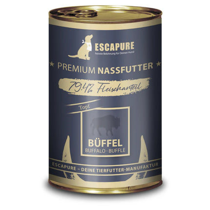 Escapure Buffalo Pot - wet dog food, buffalo, beef with vegetables