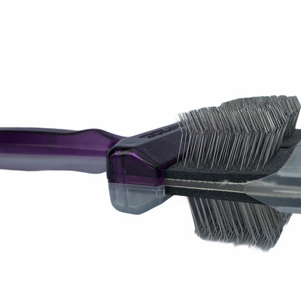 ActiVet Duo Plus Brush Tufffinish Coater 2-in-1 - two stiff brushes in one, for detangling and removing undercoat - large 9cm