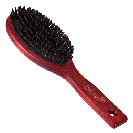 Blovi Wood Brush - large wooden brush with natural bristles, for breeds with short and/or fine hair