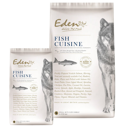 Eden Fish Cuisine Size S - dog food for small breeds with salmon, herring, and trout