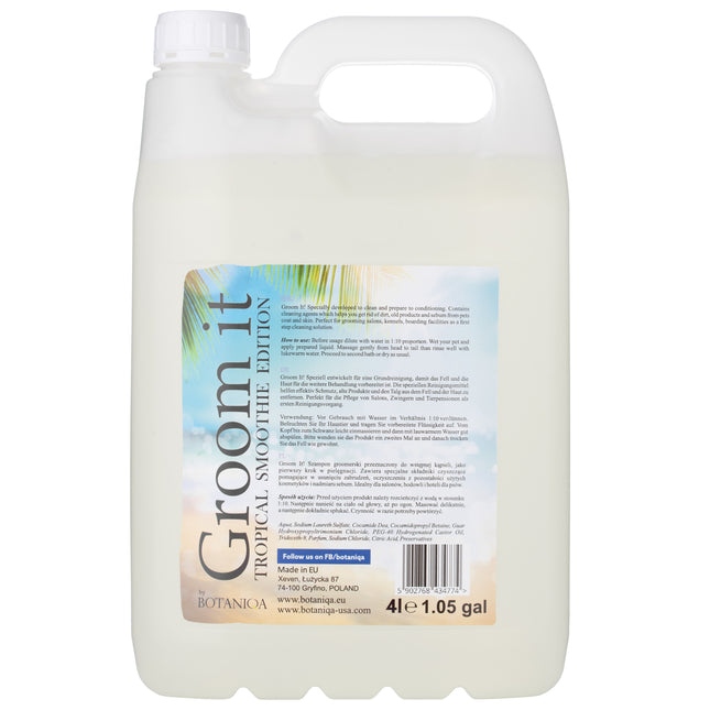 Botaniqa Groom It Shampoo Tropical Smoothie - basic wash shampoo for dogs with a tropical smoothie scent