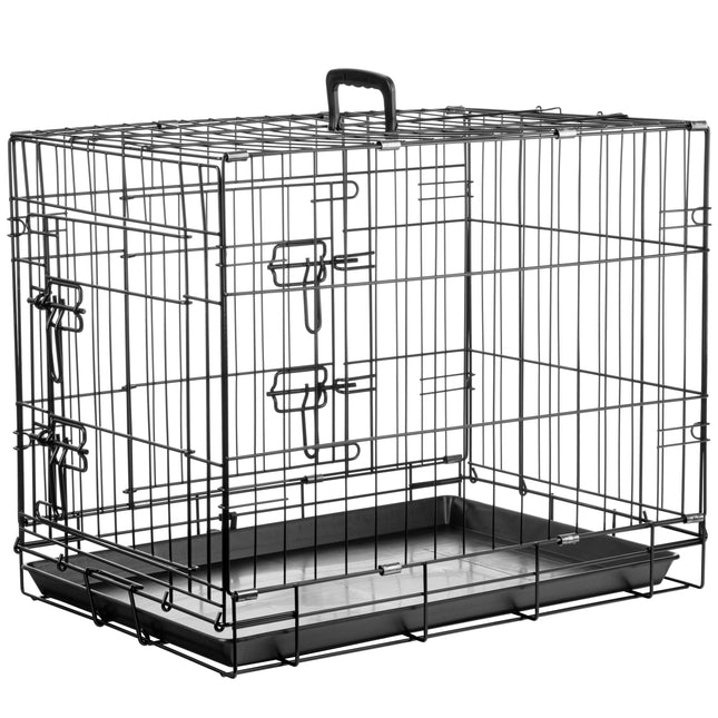 Flamingo Mezo - metal dog cage, S: