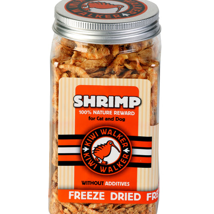 Kiwi Walker Shrimp Snacks - 100% shrimp, freeze-dried, natural treats for dogs and cats