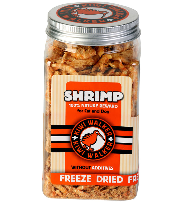 Kiwi Walker Shrimp Snacks - 100% shrimp, freeze-dried, natural treats for dogs and cats