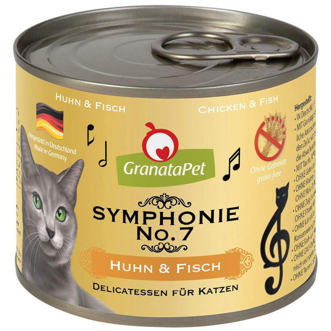 GranataPet Symphonie - high-meat cat food, chicken and fish