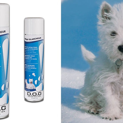 Dog Generation Whitening Spray - whitening powder for dog and cat fur, in a spray.