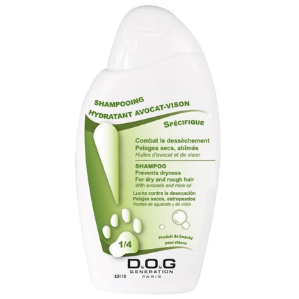 Dog Generation Hydrating Shampoo with Avocado & Mink Oils - hydrating shampoo for dogs with avocado and mink oil, concentrate: 1:4