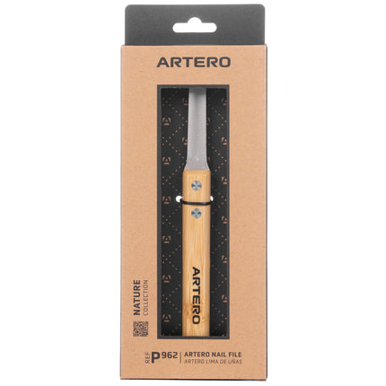 Artero Nature Nail File - double-sided nail file for dogs, cats, and rabbits, with a bamboo handle