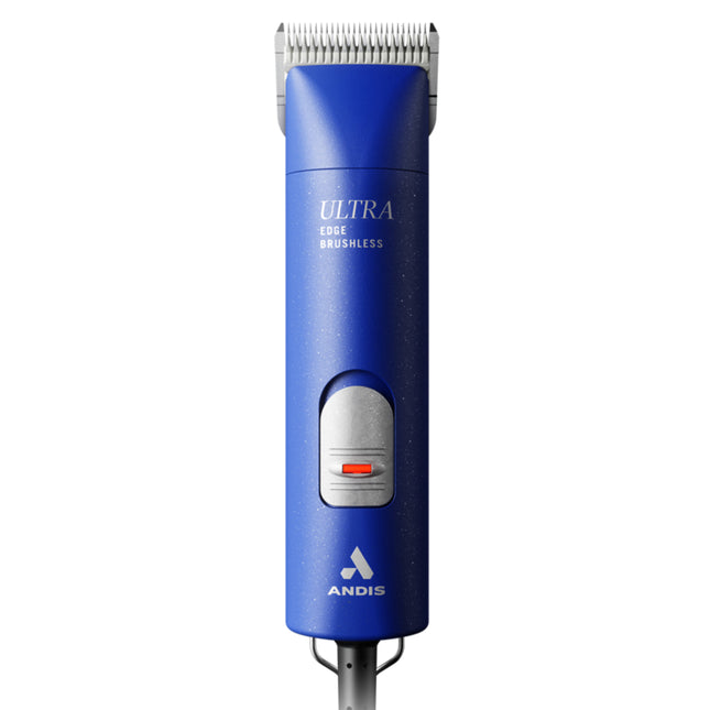 Andis AGCB Super Brushless + CeramicEdge Promotional Set - Quiet, Professional Clipper with Ceramic Blades - Blue