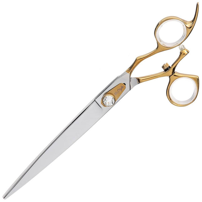 Groom Professional Mi - Style Hitachi Scissors - professional, sharp straight scissors with a rotating thumb, Japanese steel