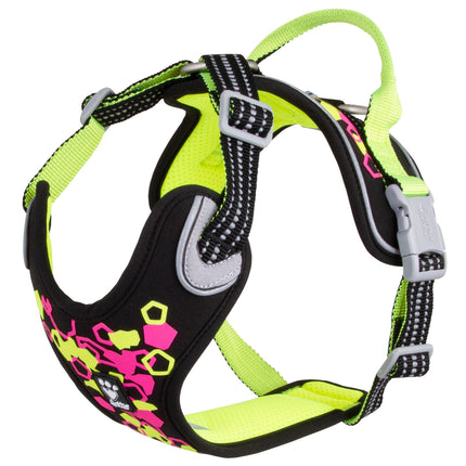 Hurtta Weekend Warrior Harness Licorice - harness for active dogs - 100 - 120cm