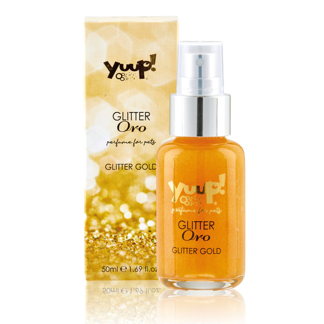 Yuup! Fashion Glitter - scented shine spray with golden particles