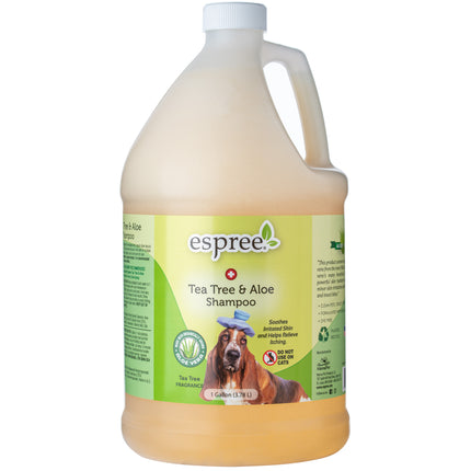 Espree Tea Tree & Aloe Shampoo - therapeutic shampoo for irritated dog skin, concentrate 1:5