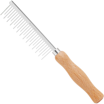 Large HPP UK Comb with Wooden Handle