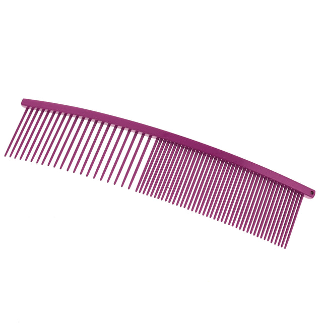 Show Tech Curved Comb - curved comb, perfect for finishing the coat, mixed pin spacing (50:50)