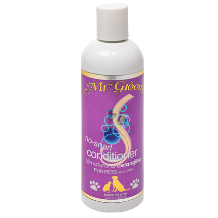 Mr Groom No Snarl Conditioner - detangling conditioner that prevents matting and clumping of dog and cat fur, concentrate 1:25