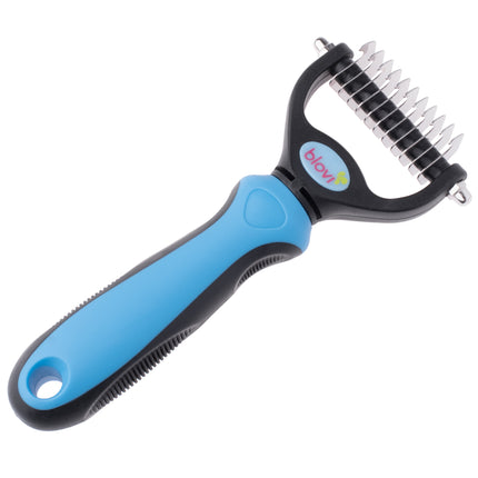 Blovi Small Undercoat Rake - grooming rake for dogs and cats