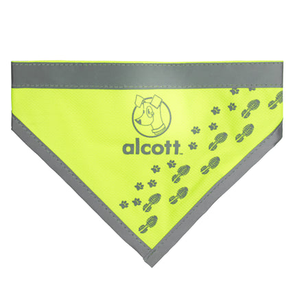 Alcott Visibility Dog Bandana Neon - reflective dog bandana, yellow