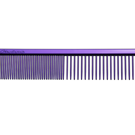 Chris Christensen Face/Feet Comb - professional mini comb for the face and whiskers, purple