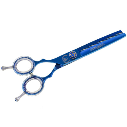 P&W Star Left Thinning - single-sided thinning shears for left-handed users, 48 teeth