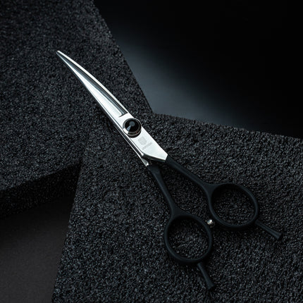 Jargem Curved Scissors - curved grooming scissors with decorative screw