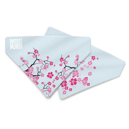 Max & Molly Reversible Bandana Cherry Bloom - reversible bandana for dogs