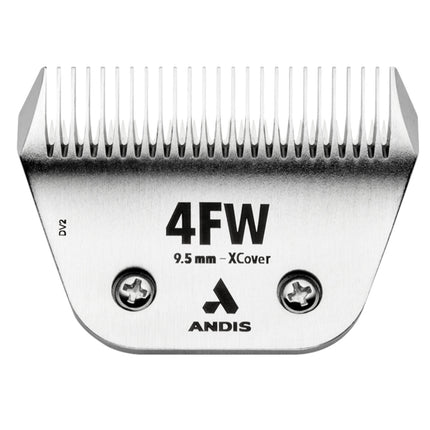 Andis Ceramic EDGE 4FW XCover Wide Blade - wide ceramic blade for Snap-On clippers, chrome-plated steel