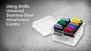 Andis Animal Comb Set - professional comb attachment set in a plastic case