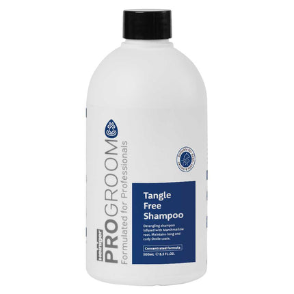 ProGroom Tangle Free Shampoo - shampoo for long and curly fur of dogs and cats, facilitates detangling, concentrate 1:6