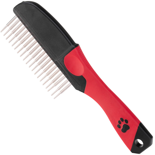 Chadog Dog Comb with Rotating Teeth and Pressure Control