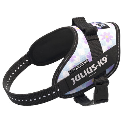 Julius - K9 IDC Powerharness Cartoon - dog harness with reflective elements, floral design - Mini - Mini