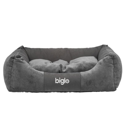 Biglo Gordon - elegant dog bed made of high-quality, pleasant fabric with embossing.