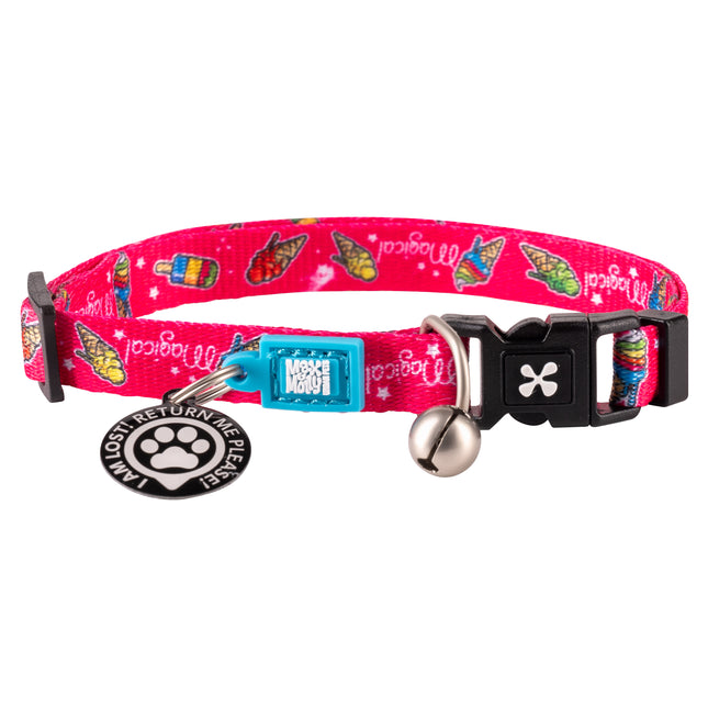 Max&Molly GOTCHA! Smart ID Cat Collar Magical - colorful collar for cats with a smart Tag pendant