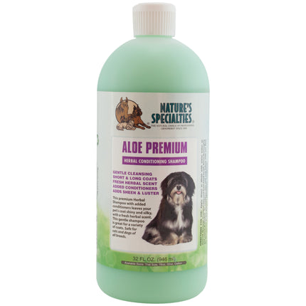 Nature's Specialties Aloe Premium Shampoo - herbal - aloe shampoo for long-haired dogs and cats, concentrate 1:16