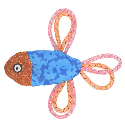 Flamingo Cat Asli Fish - small toy for cats, fish with a rattle and mesh