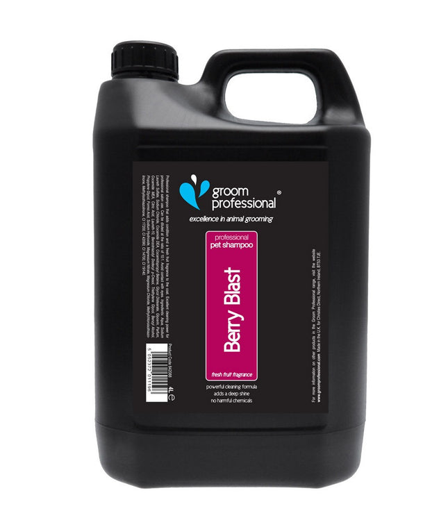 Groom Professional Berry Blast Shampoo - cleansing shampoo with blackberry and raspberry extract, suitable for all fur types, concentrate 1:10