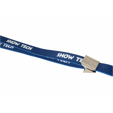 Show Tech Grooming Noose Blue with Logo 57x1.5 cm - adjustable neck circumference grooming leash, blue