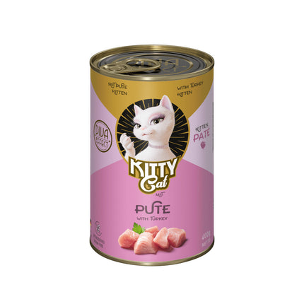 Kitty Cat Kitten Turkey Pâté - grain-free wet food, pâté for kittens, with turkey