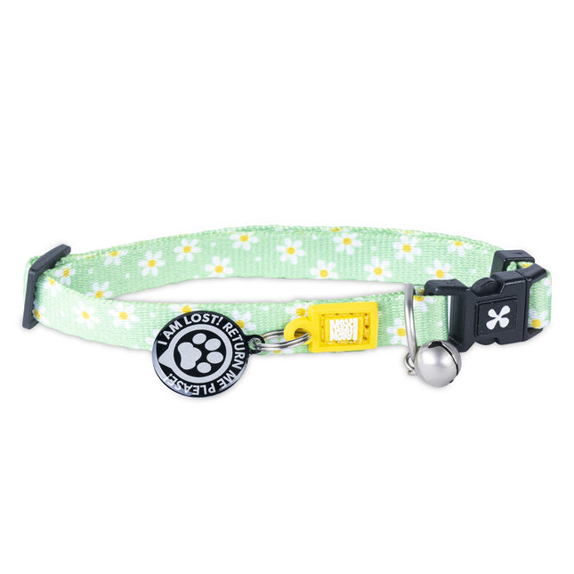 Max&Molly GOTCHA! Smart ID Cat Collar Margarite - colorful cat collar with smart Tag pendant, daisy pattern