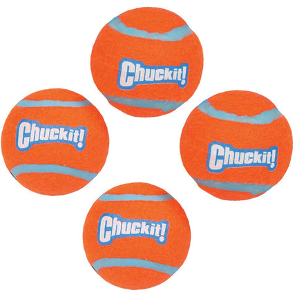 Chuckit! Tennis Ball M (6.4cm) - tennis balls for dogs, without squeaker - pack of 4