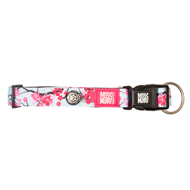 Max & Molly GOTCHA! Smart ID Cherry Bloom Collar - smart tag collar for dogs